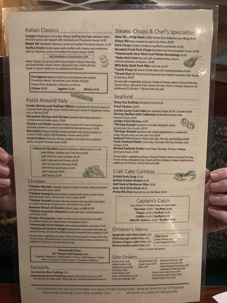 Hazelwood Inn Menu - Image 4